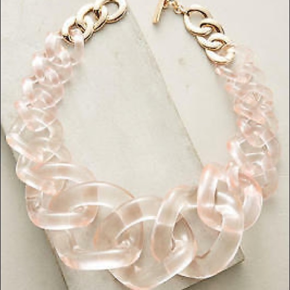 Anthropologie Jewelry - Anthropologie looped lucite necklace